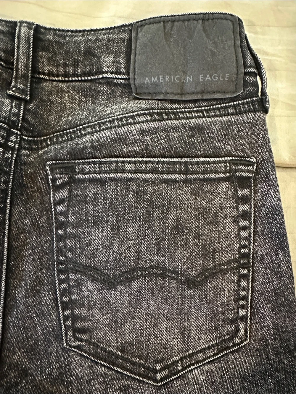 American Eagle Outfitters Black Washed Skinny Jeans